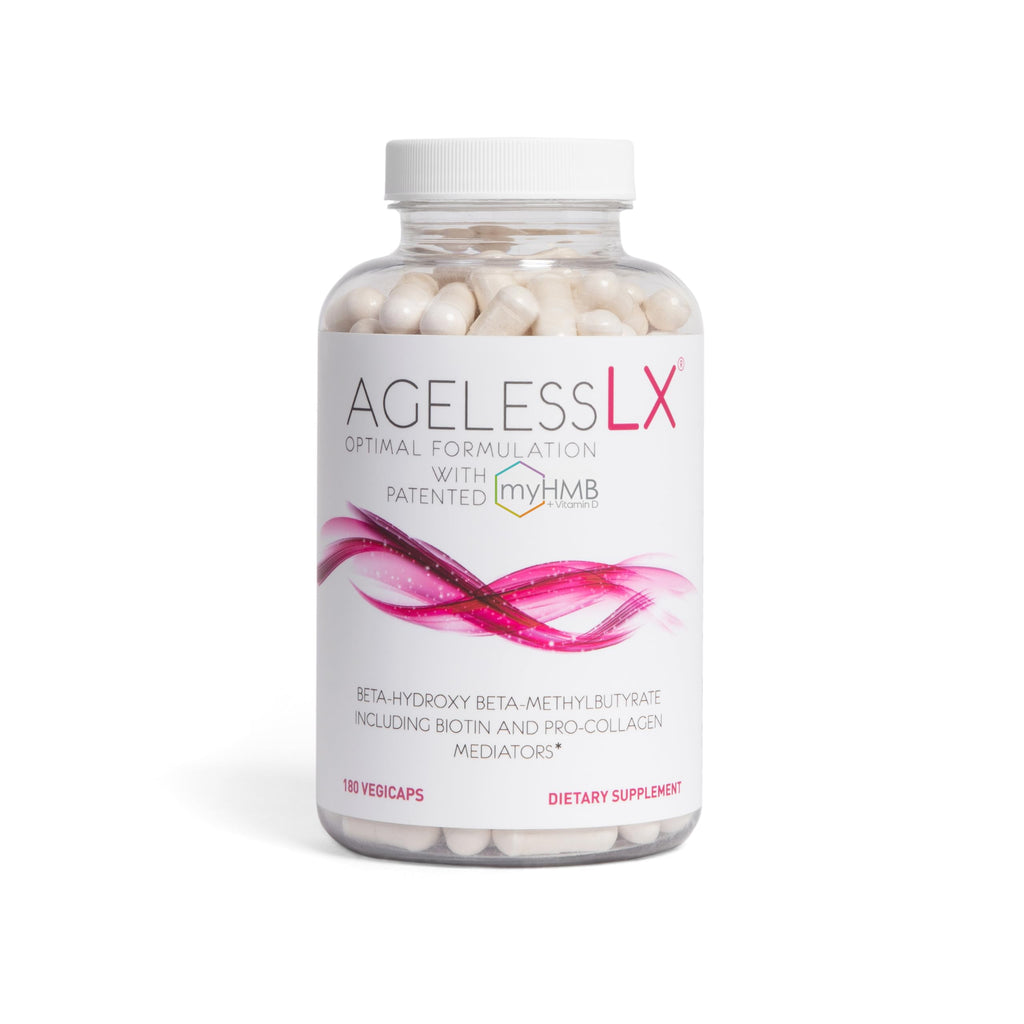 AgelessLX Powder Supplement for Women - with HMB Collagen Enhancer