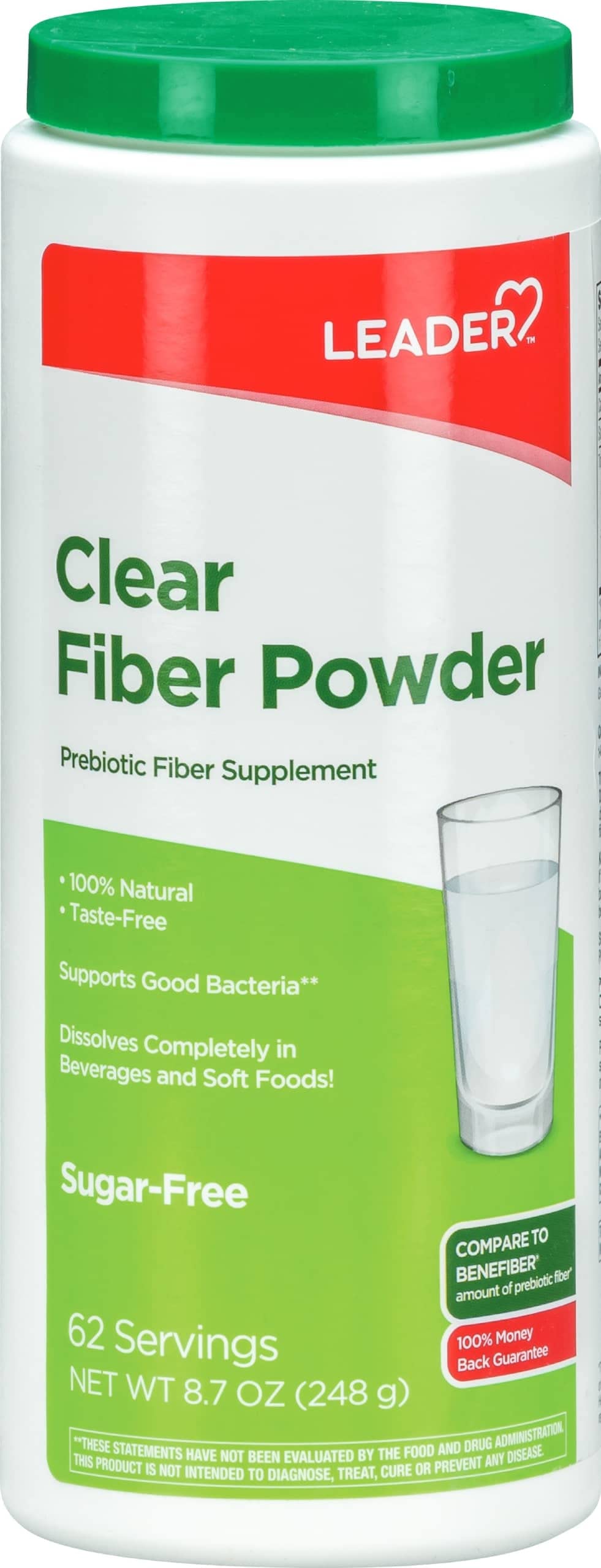 Leader Prebiotic Fiber Supplement Powder for Digestive Health