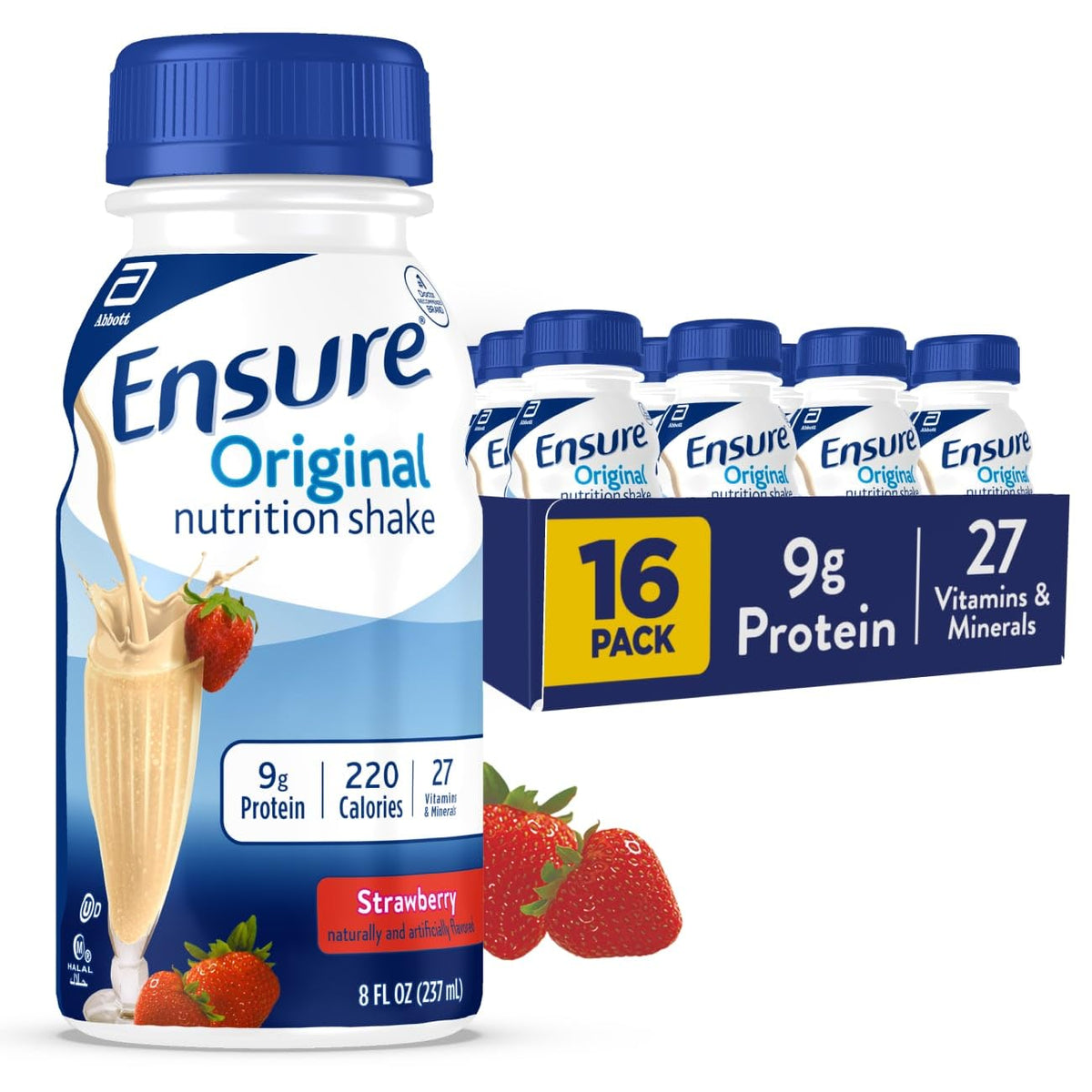 Ensure Original Strawberry Nutrition Shake - 16 Pack