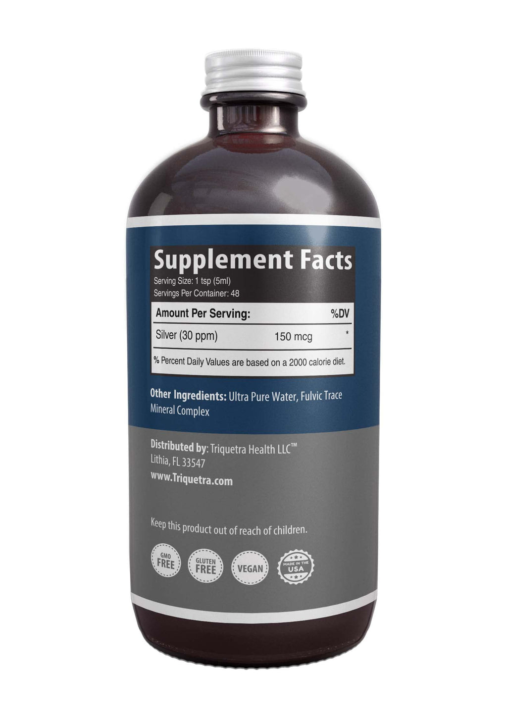 Triquetra Health Bioactive Colloidal Silver Liquid 30 PPM - 8 Fl Oz - image 7