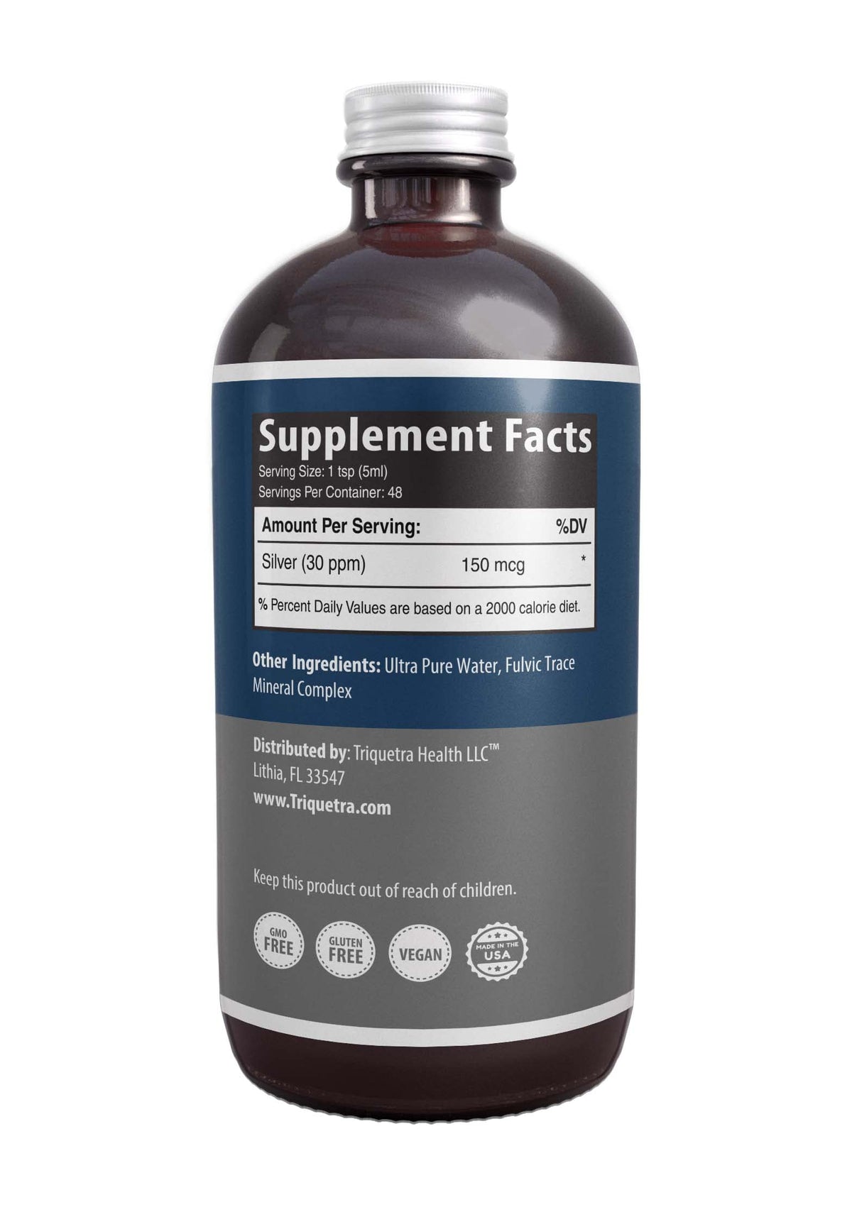 Triquetra Health Bioactive Colloidal Silver Liquid 30 PPM - 8 Fl Oz - image 7