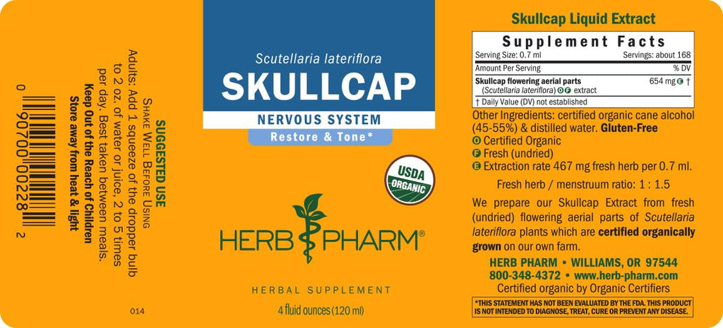 Herb Pharm Skullcap Liquid Herbal Extract - 4 fl oz - image 10