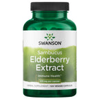 Swanson Sambucus Elderberry Extract 575 mg - 120 Vegetarian Capsules