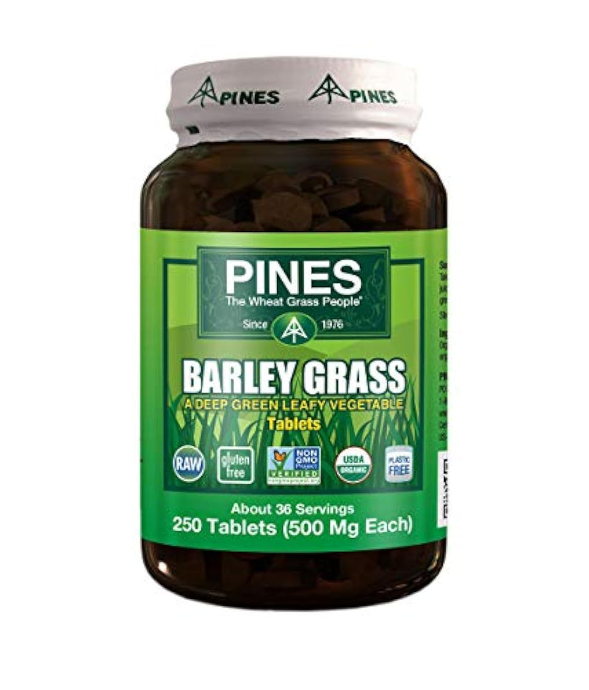 Pines Barley Grass Tablets - 250 Count