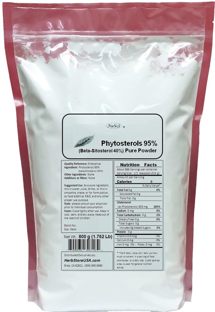 NuSci Phytosterol Beta-Sitosterol Pure Powder - 100 g - image 5