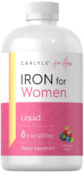 Carlyle Liquid Iron Supplement for Women - 8 fl oz