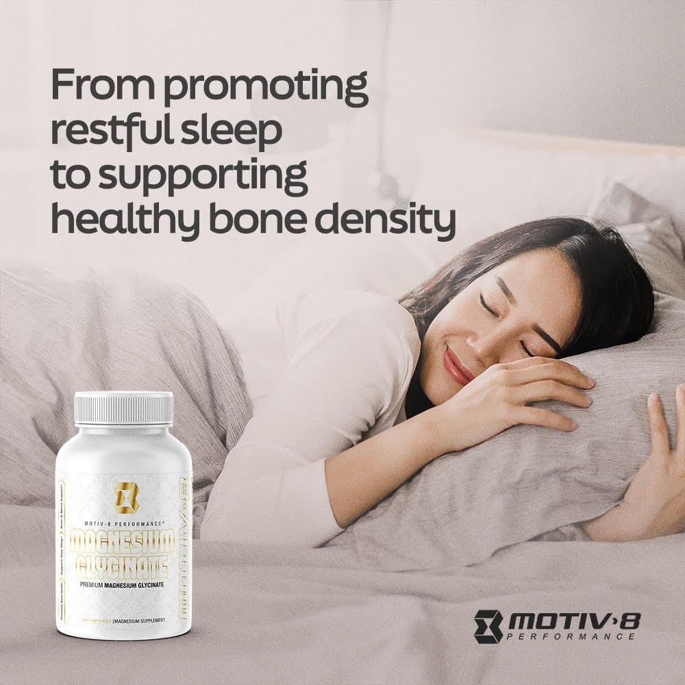Motiv-8 Magnesium Glycinate 500 mg Sleep Support - 180 Vegetarian Capsules - image 3