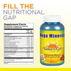 Nature's Life Mega Minerals Complex Multi Mineral - 250 Vegetarian Capsules - image 2