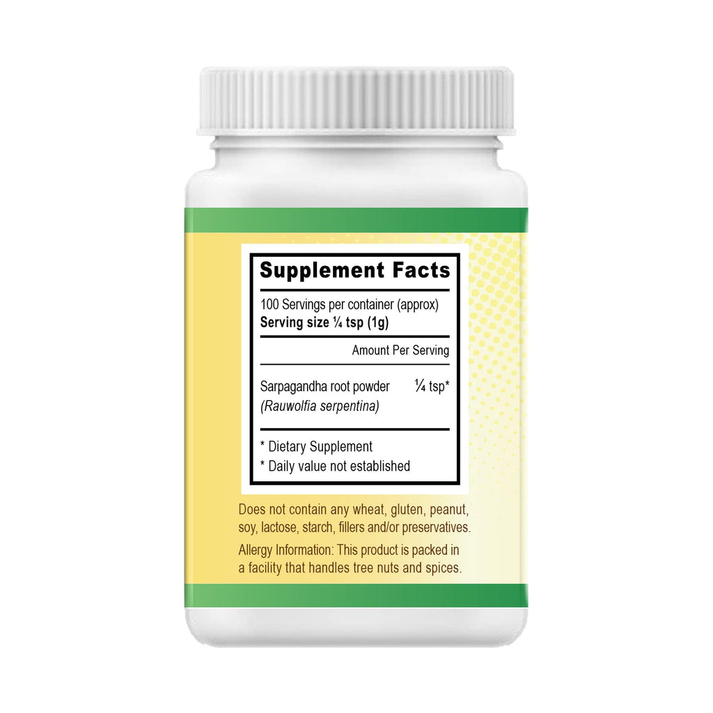 Panchaveda Rauwolfia Serpentina Powder - 100g - image 4