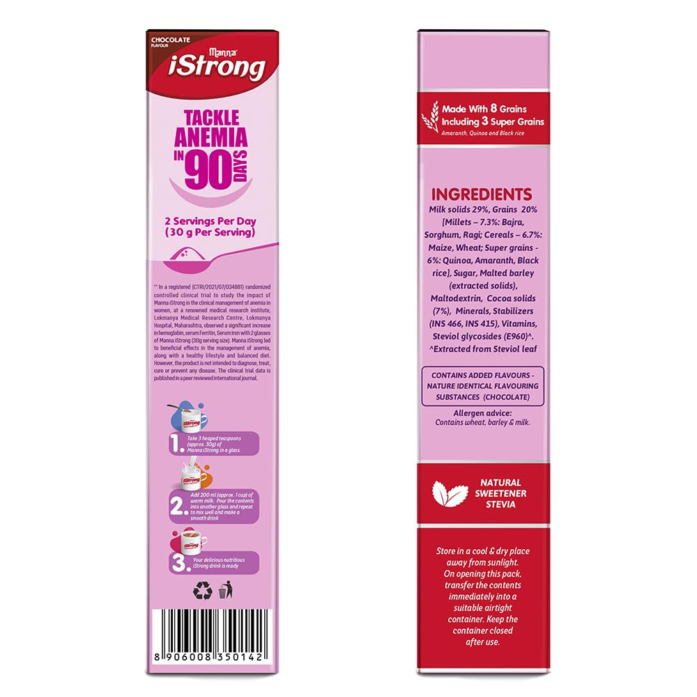 Manna i Strong Iron Fortified Women's Health Drink Mix - 400g - image 3