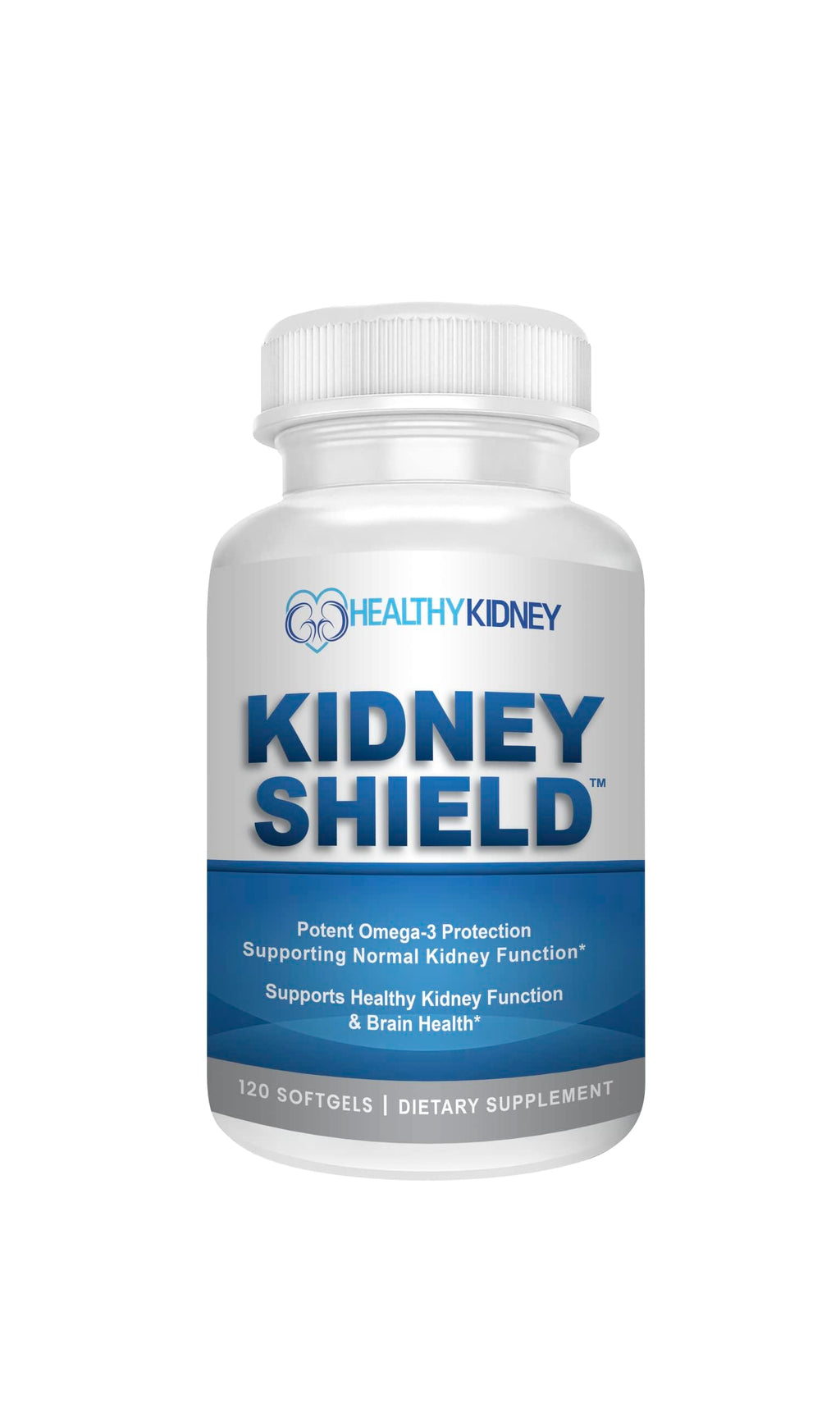 Kidney Restore Kidney Shield Omega 3 Fish Oil - 120 Lemon Softgels