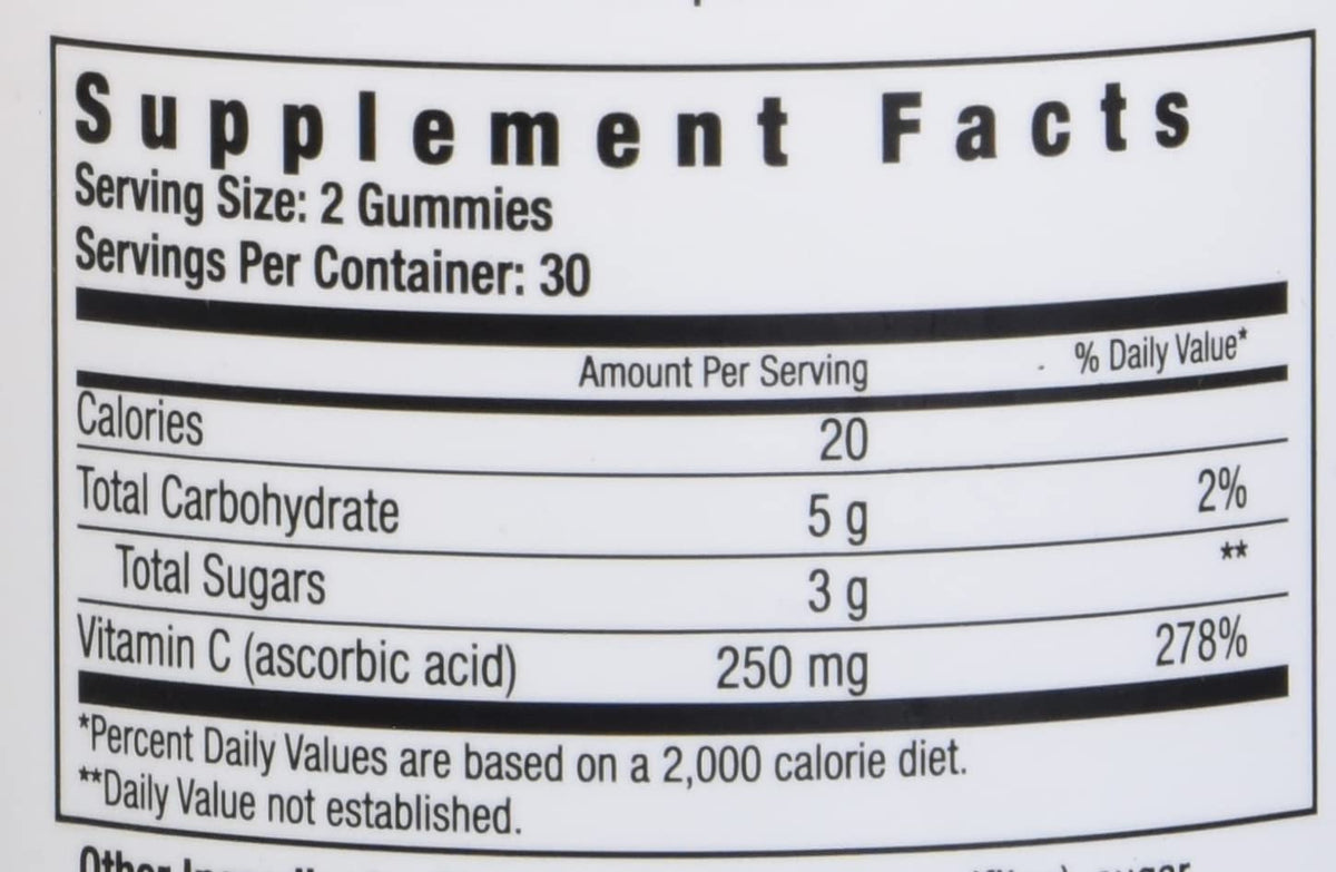 NutritionWorks Vitamin C 250 mg Gummies for Immune Support - 60 Gummies - image 5