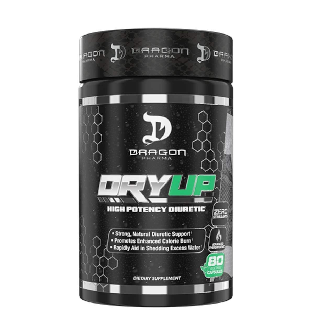 DRAGON PHARMA DryUp Diuretic & Thermogenic - 80 Capsules