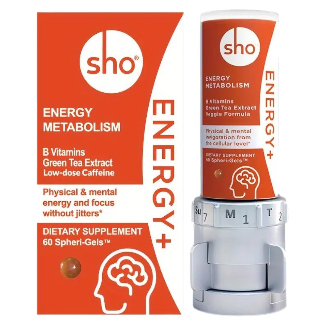 SHO Vegan Energy+ Focus Supplement Kit - 60 Softgels