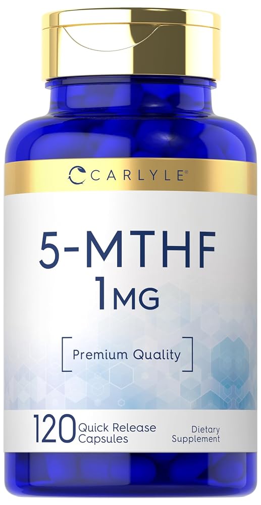 Carlyle 5-MTHF L-Methylfolate 1mg - 120 Capsules