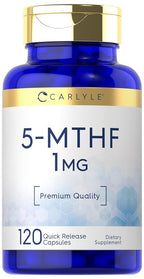 Carlyle 5-MTHF L-Methylfolate 1mg - 120 Capsules