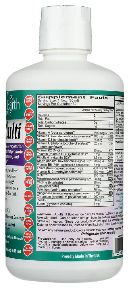 Vital Earth Minerals Super Multi Passion Fruit - 32 Fl Oz - image 4