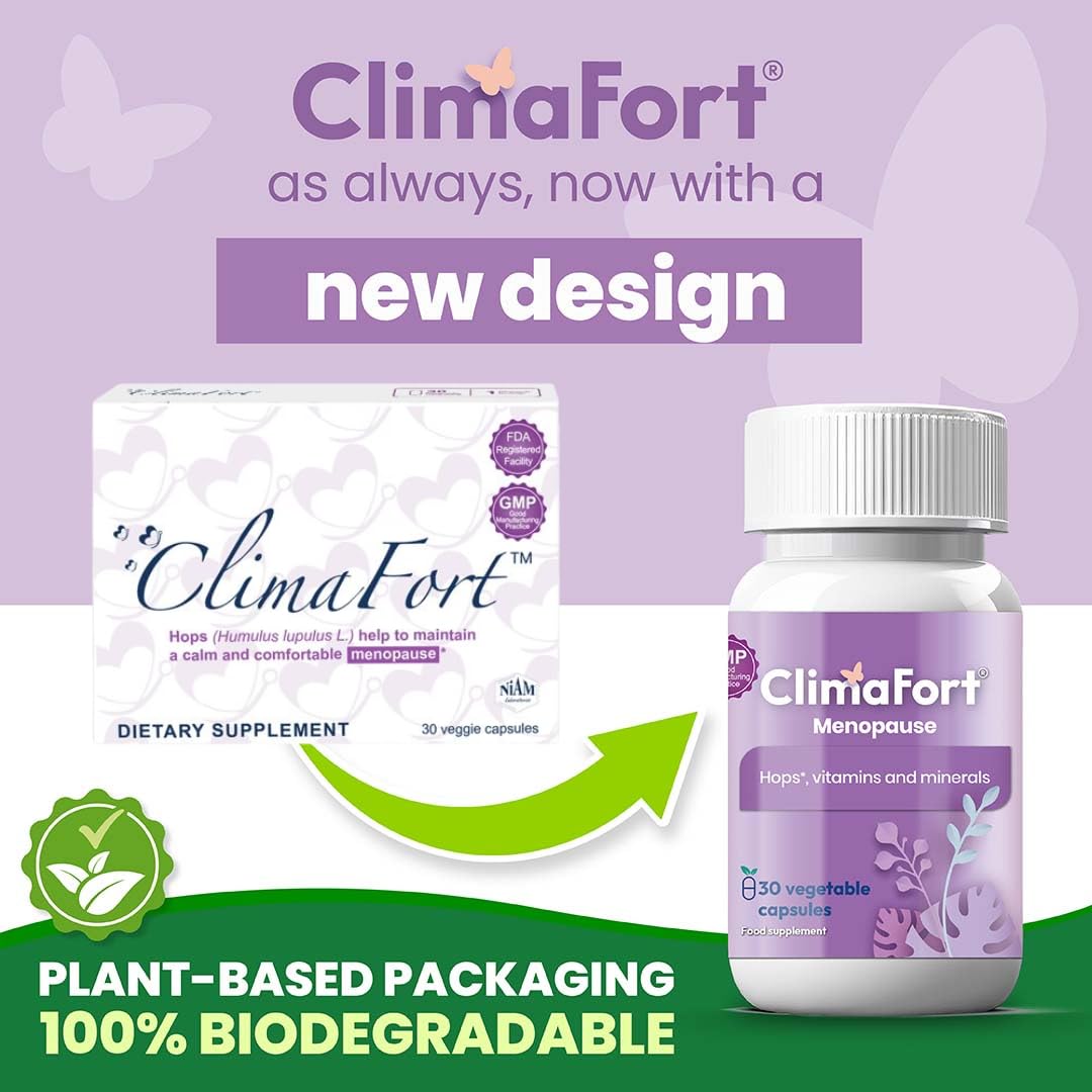 Climafort Menopause Support with Hops - 30 Vegetarian Capsules - image 2