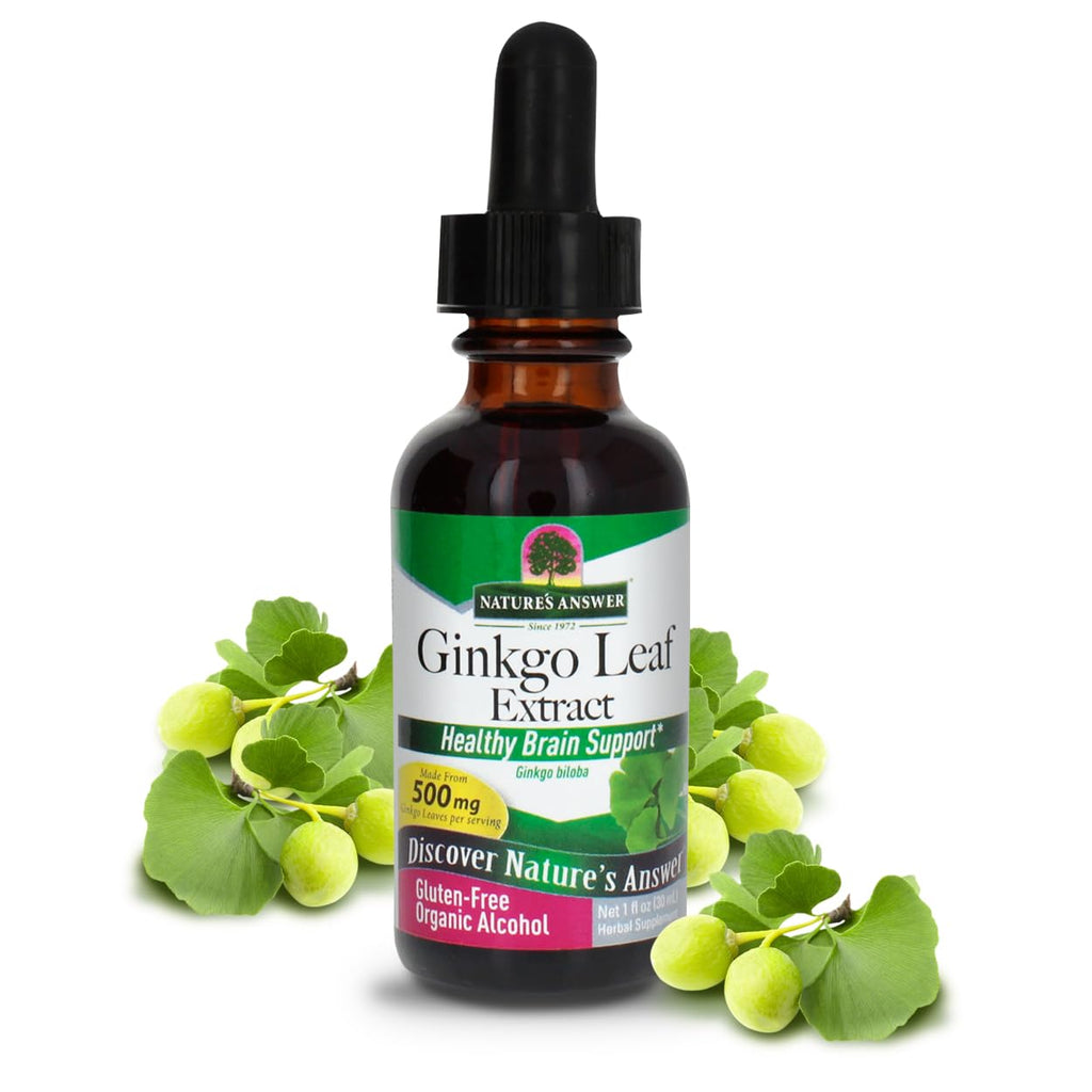 Nature's Answer Ginkgo Leaf Liquid Extract 500 mg - 1 Fl Oz