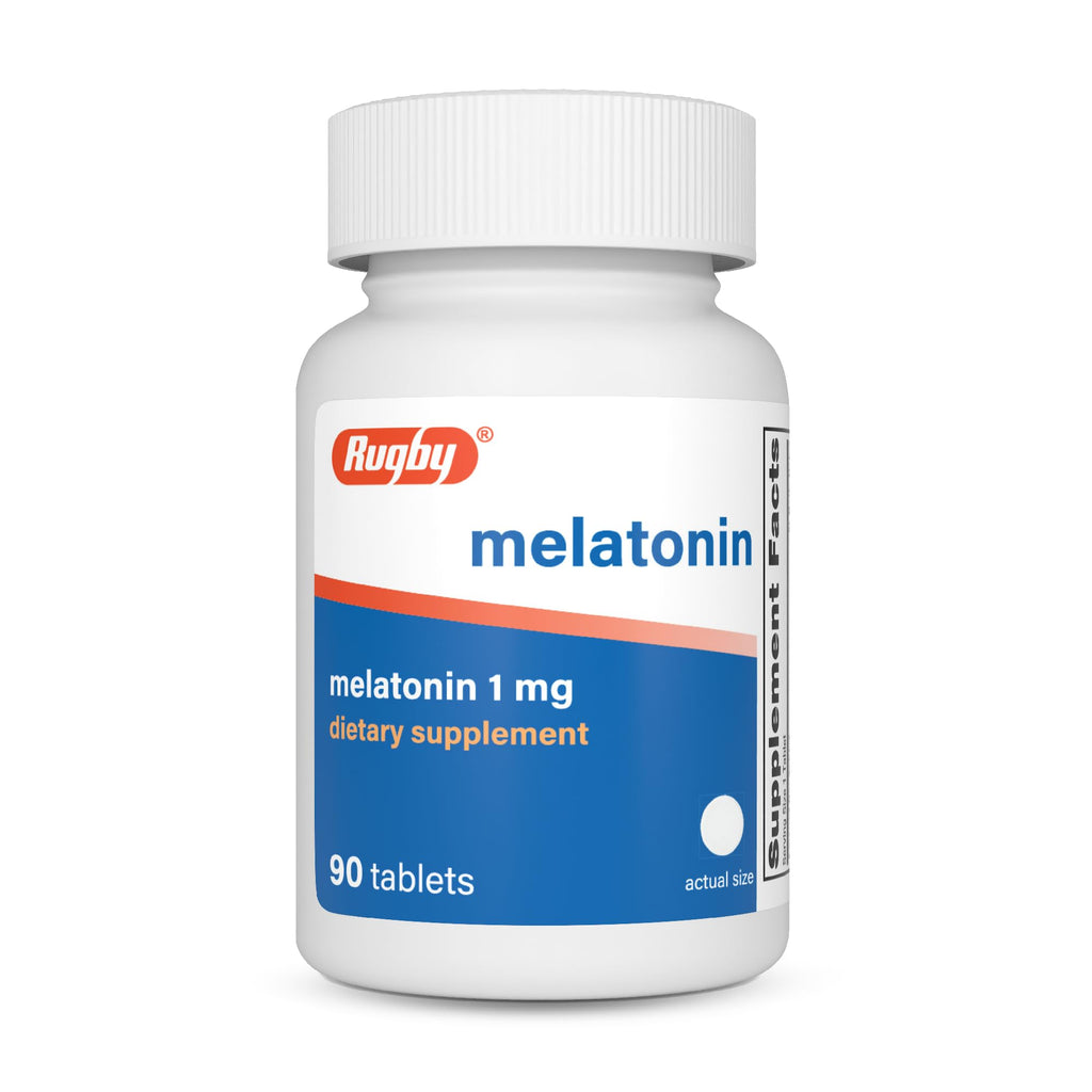 Rugby Melatonin 1mg Tablets - 90 Count