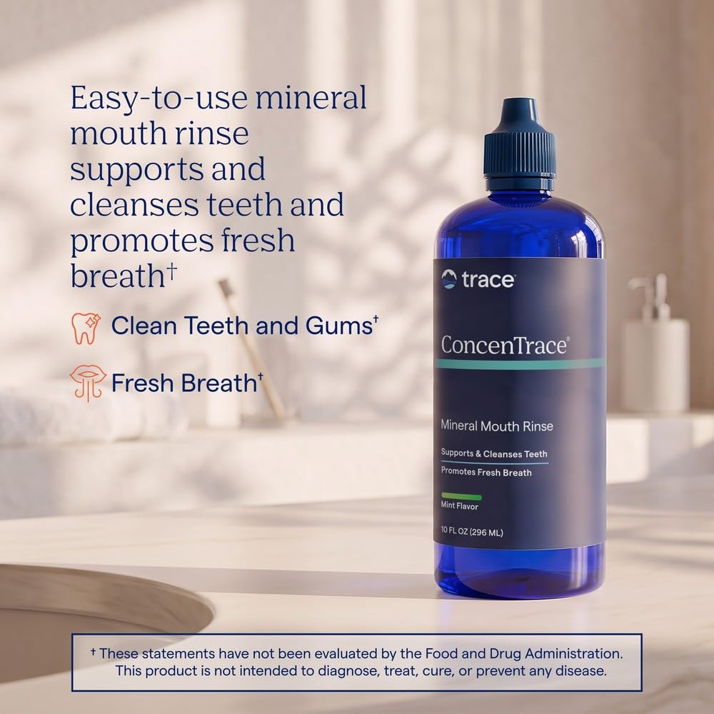 Trace Minerals ConcenTrace Peppermint Mouthwash - 10 fl oz - image 2
