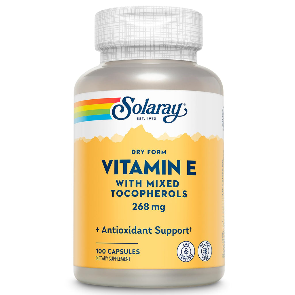 SOLARAY Vitamin E 400 IU Mixed Tocopherols - 100 Capsules
