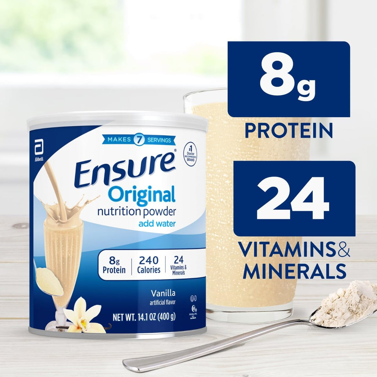 Ensure Original Vanilla Nutrition Powder - 14 Ounce (Pack of 3) - image 4