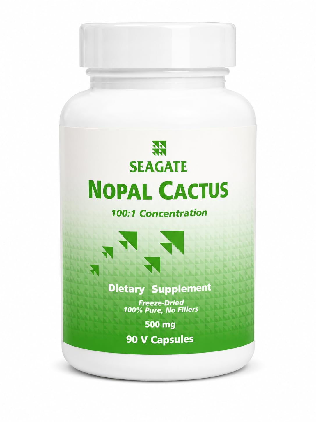 Seagate Products Freeze-Dried Nopal Cactus Supplements 500 mg Capsules
