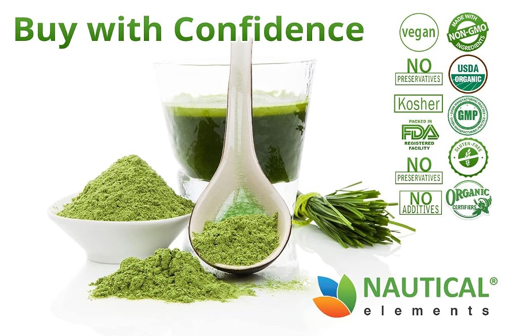 Nautical Elements Wheatgrass Powder USDA Organic - 200g - image 2