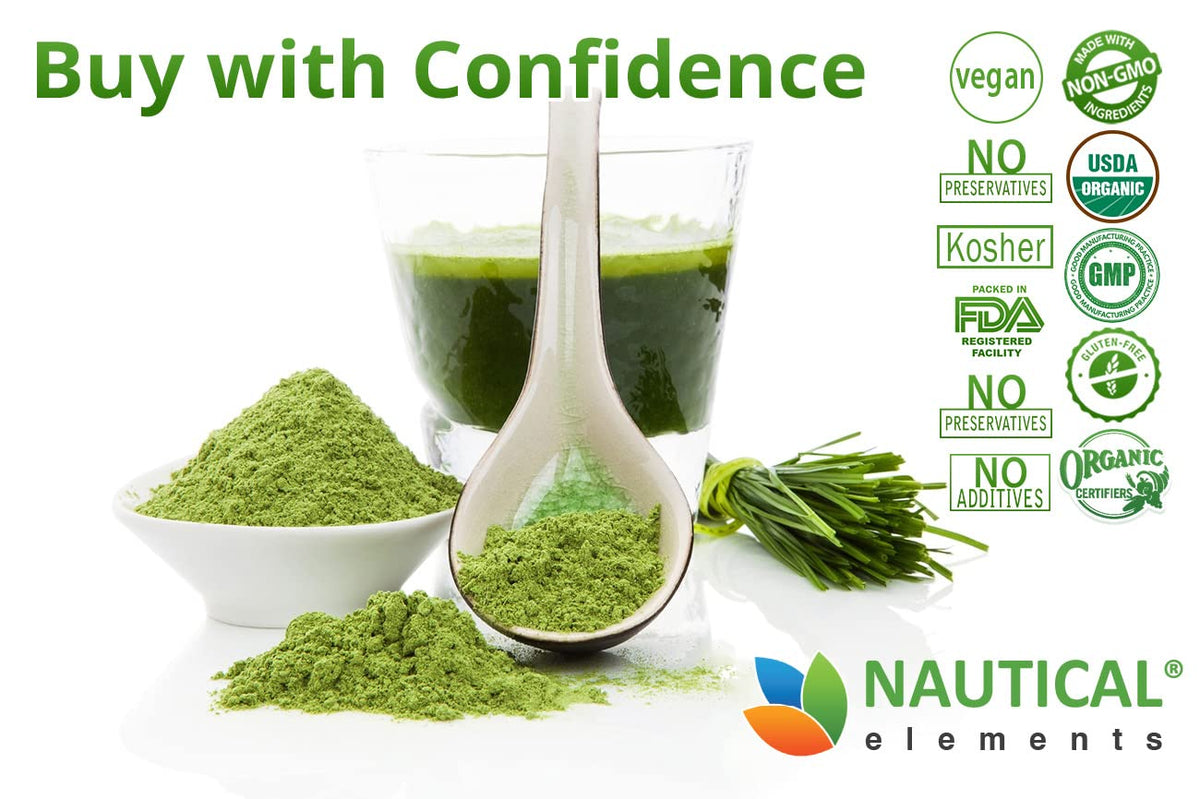 Nautical Elements Wheatgrass Powder USDA Organic - 200g - image 2