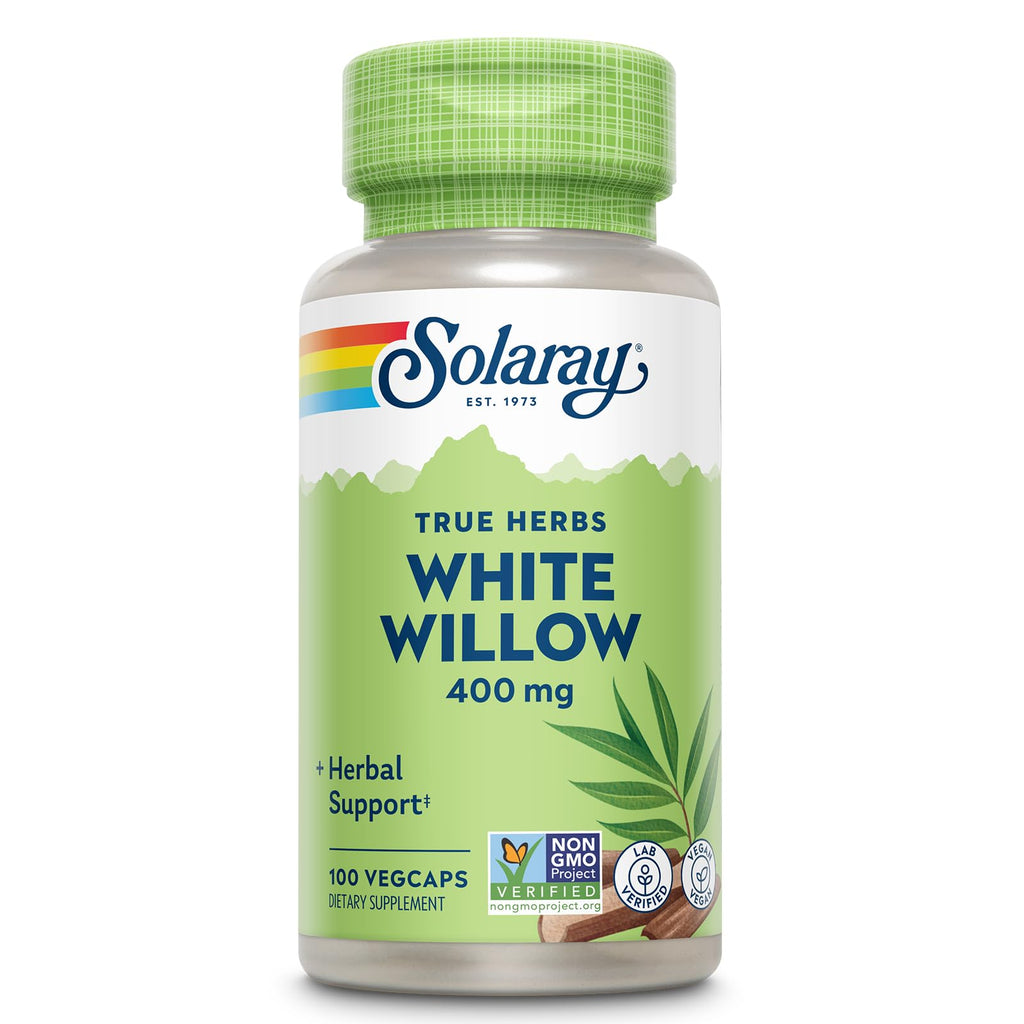 SOLARAY White Willow Bark 400 mg - 100 Vegetarian Capsules