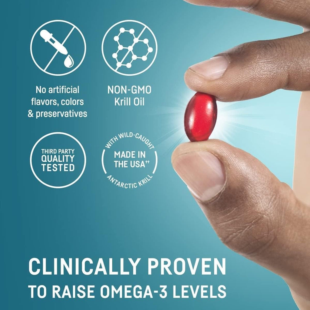 Kori Krill Oil Omega-3 EPA DHA, Phospholipids & Astaxanthin, 400mg