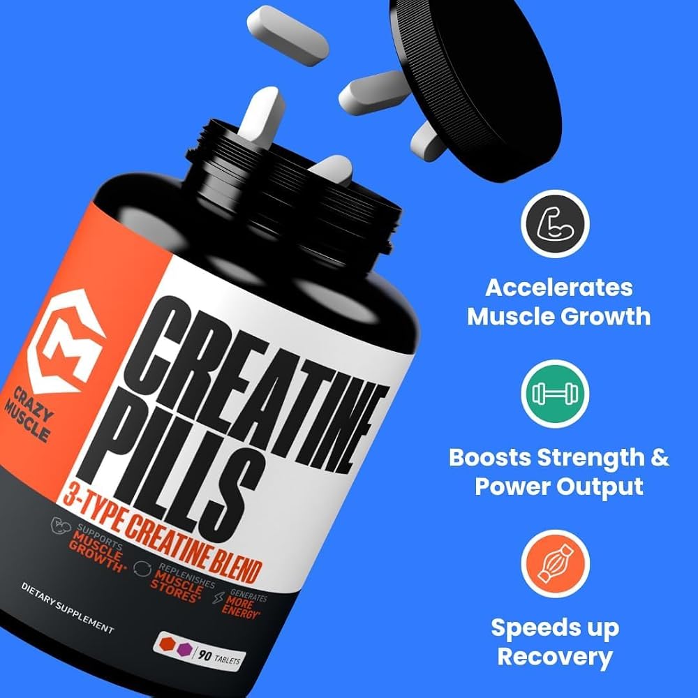 Crazy Muscle Creatine Monohydrate Pills - Parent