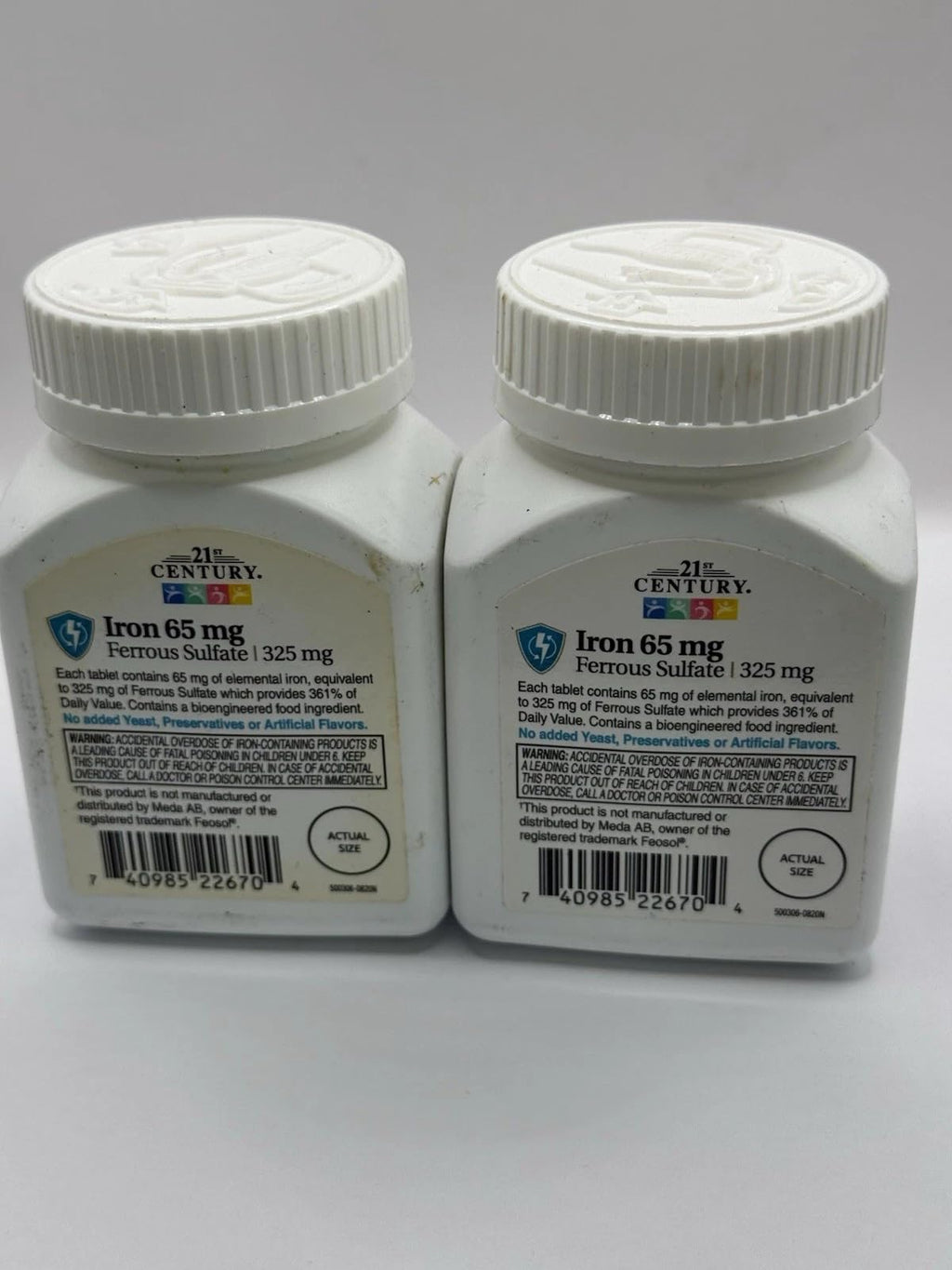 21st Century Iron 65 mg - 600 Tablets - image 4