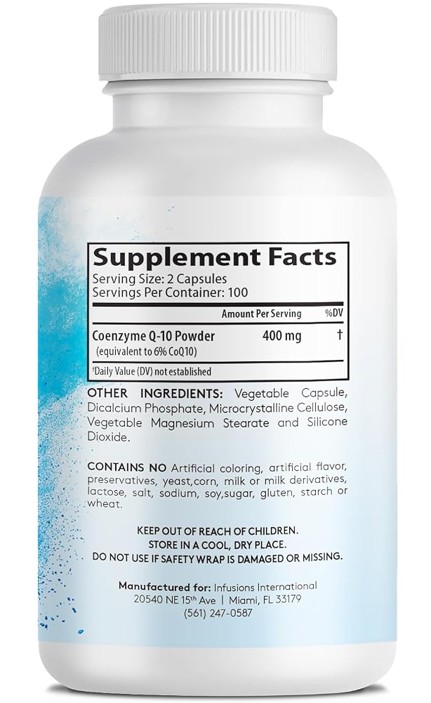 Infusions Pure Extra Strength CoQ10 400mg - 400 Capsules - image 2