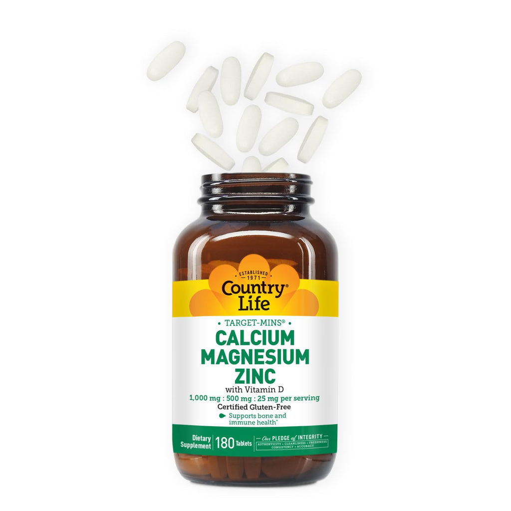 Country Life Target Mins Calcium-Magnesium Zinc with Vitamin D