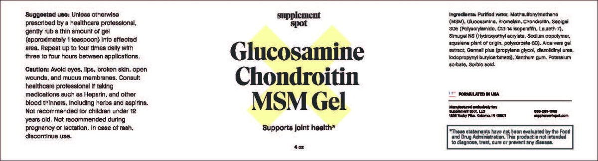 Supplement Spot Glucosamine Chondroitin MSM Gel - 4 oz - image 9