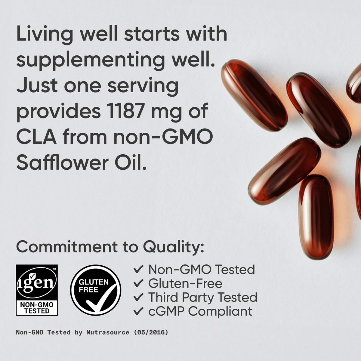 Sports Research CLA 1250mg - 90 Softgels - image 4