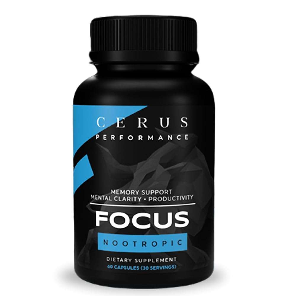 Cerus Performance Focus Nootropic - Mental Clarity & Memory - 60 Capsules