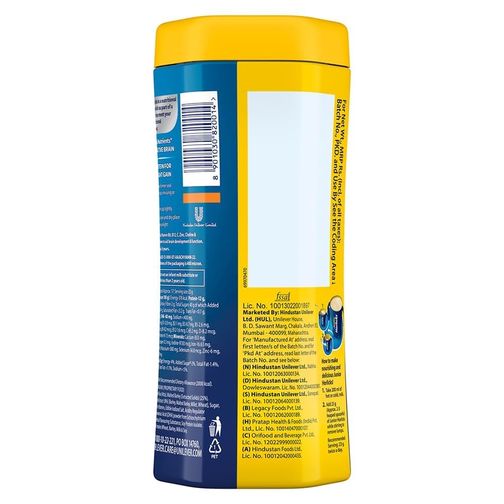 Junior Horlicks Original Stage 1 Malted Drink - 500g - image 2