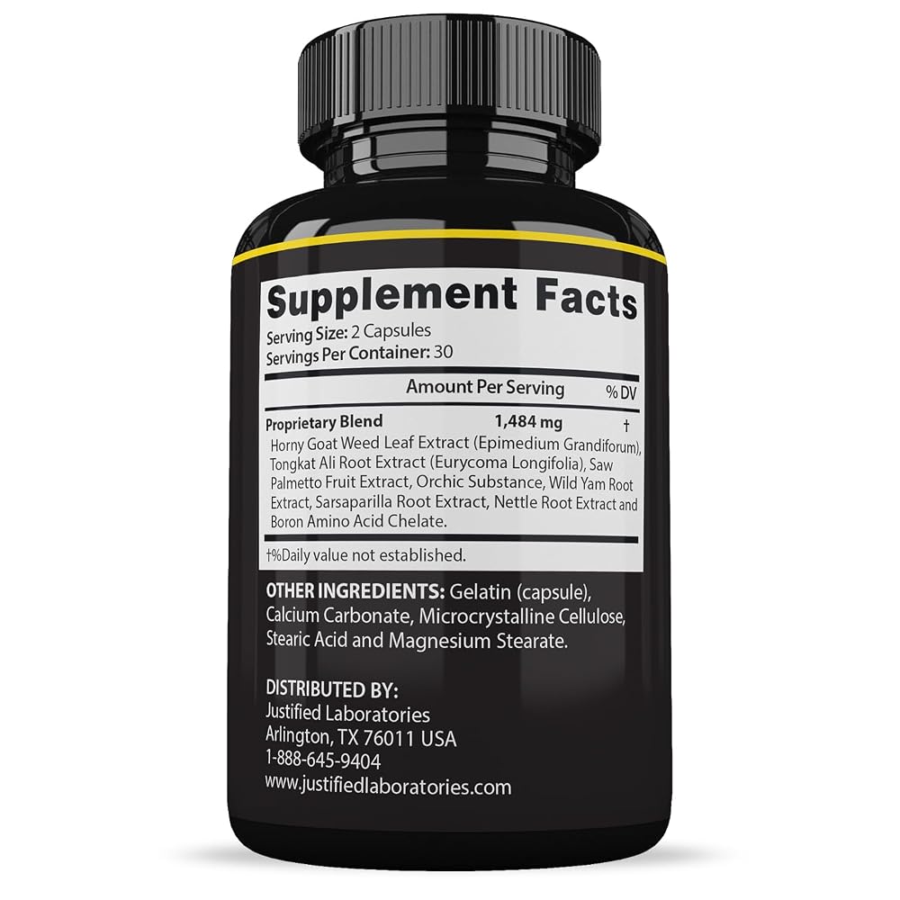 Justified Laboratories Maasalong Advanced Men's Health Formula - 60 Capsules - image 4