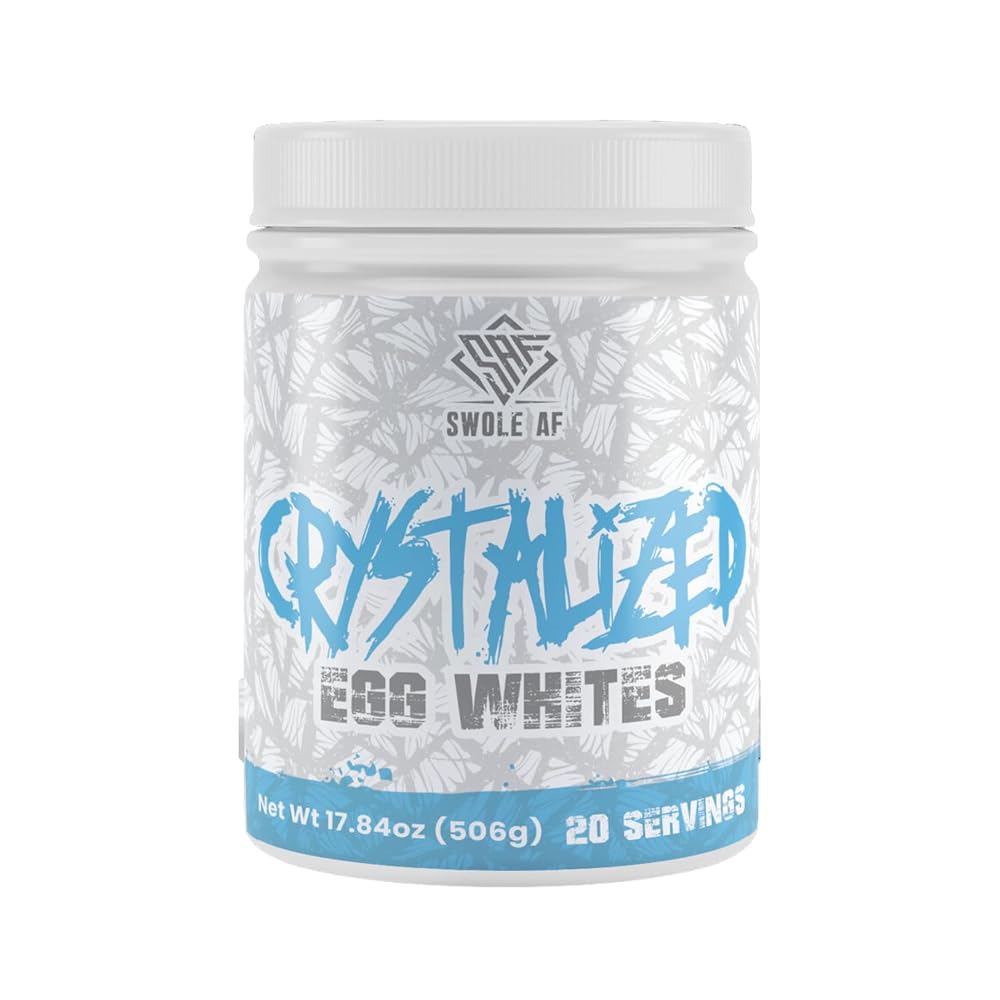 Swole AF Crystalized Egg Whites Protein Powder - 1.12 lb