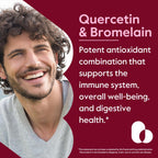 BESTVITE Quercetin with Bromelain 500mg/250mg - 240 Vegetarian Capsules - image 2