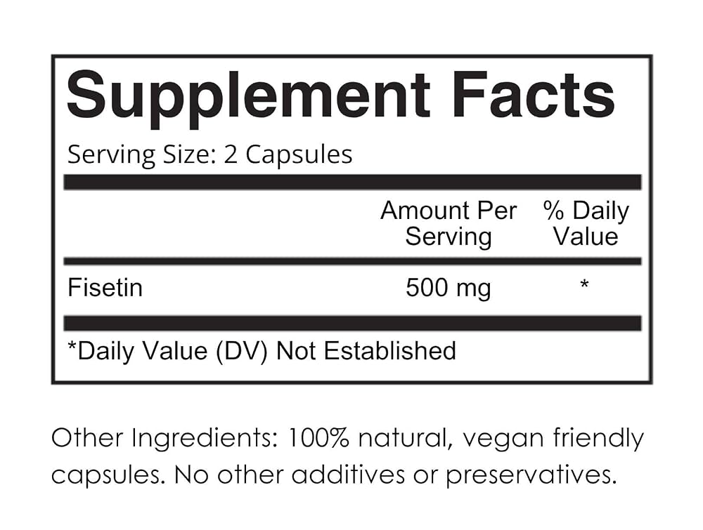 aeternum Fisetin 500mg Senolytic Support - 60 Capsules - image 2