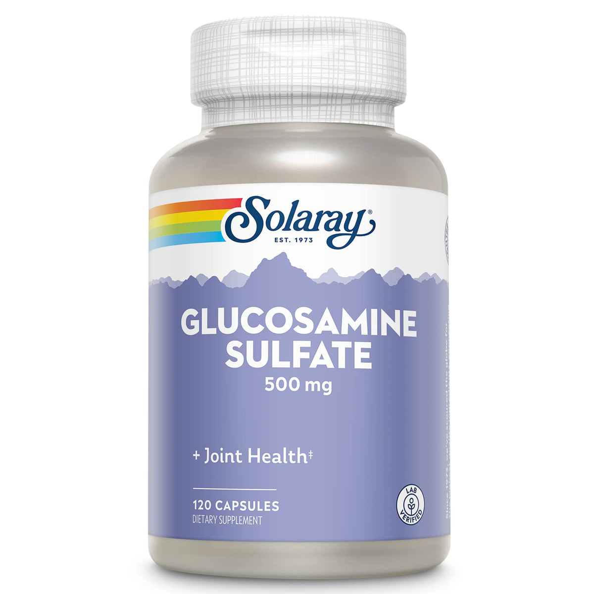 SOLARAY Glucosamine Sulfate 500 mg Joint Support - 120 Capsules