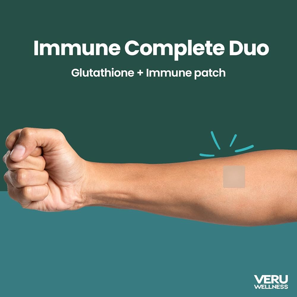 Veru Wellness Glutathione Patches Immune Plus Vitamin Topical Duo - 102 Patches - image 6