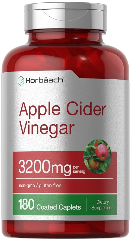 Horbäach Apple Cider Vinegar Caplets 3200mg - 180 Pills
