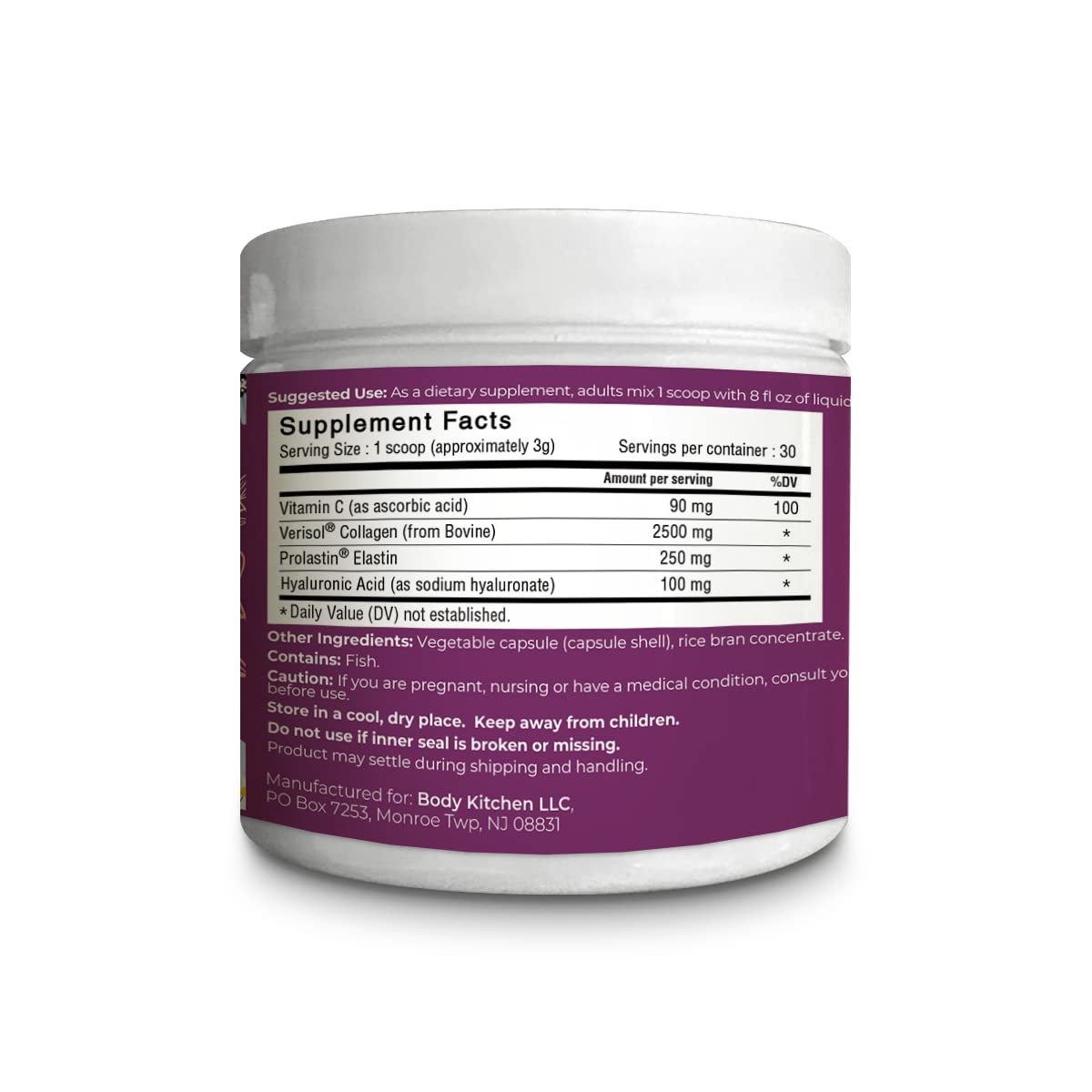Body Kitchen Collagen & Elastin Peptides Skin Tightening Formula