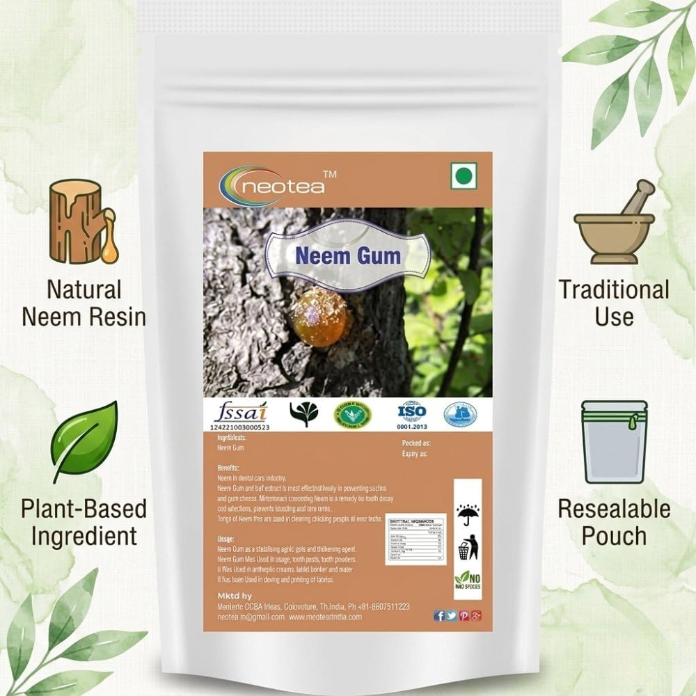 Neotea Dry Neem Gum Natural Herbal Resin - 200g - image 6