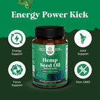 Natures Craft Hemp Seed Oil Omega 3-6-9 Capsules - 120 Count - image 2